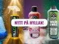 Chemical Guys-produkter för bilvård: Ceramic Coating Kit, Snowball Ultra Snow Foam, Wash & Wax och Heavy Metal Polish. Nytt på hyllan!