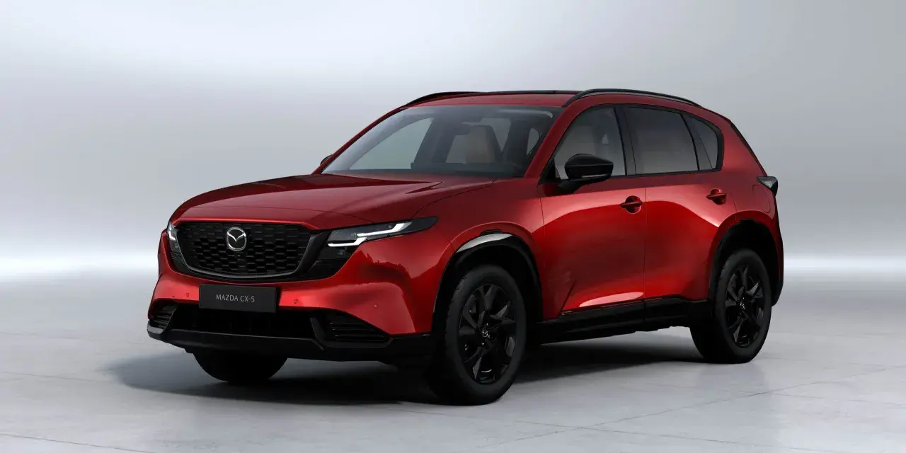 Röd Mazda CX-5 med svarta fälgar. En elegant SUV, men det verkar finnas ett problem med den.