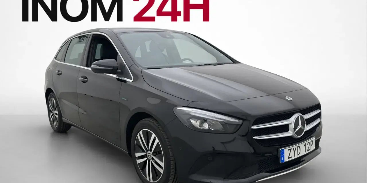 Svart Mercedes B-klass, hemleverans inom 24h i Sverige. Inga problem med denna bil!