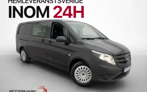 Mörkgrå Mercedes Vito, redo för leverans i Sverige inom 24 timmar. Inga problem med denna bil!