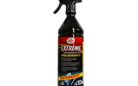 En flaska Turtle Wax Extreme Originalet Prewash-T, en högeffektiv gel för att lösa upp salt, tjära och annan svår smuts före biltvätt.
