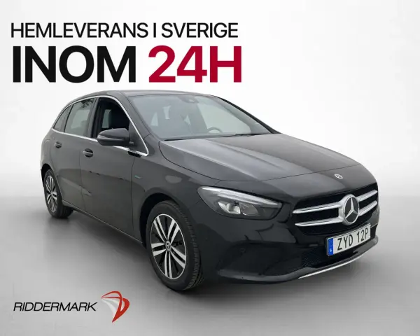 Svart Mercedes B-klass, hemleverans inom 24h i Sverige. Inga problem med denna bil!