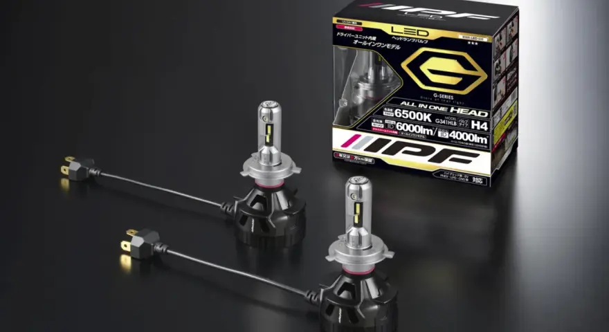 IPF G-SERIES H4 LED-lampor, 6500K, 6000lm. Dessa h4 led godkända lampor ger ett starkt och klart ljus.