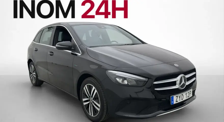 Svart Mercedes B-klass, hemleverans inom 24h i Sverige. Inga problem med denna bil!