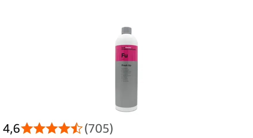 En flaska Koch Chemie Fresh Up, en luktborttagare för bilar.