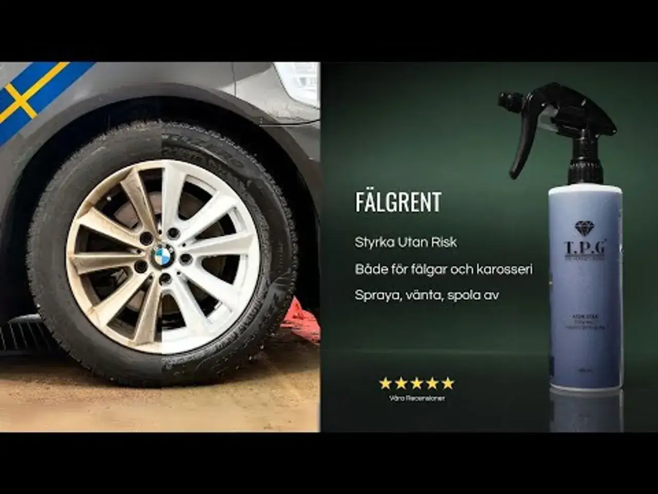 Fälgrengöring som gör dina fälgar skinande rena. Denna bästa flygrostborttagare är säker för både fälgar och kaross.